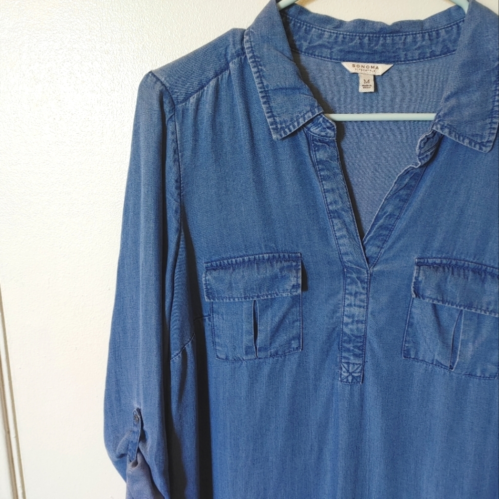 Sonoma blue denim dress